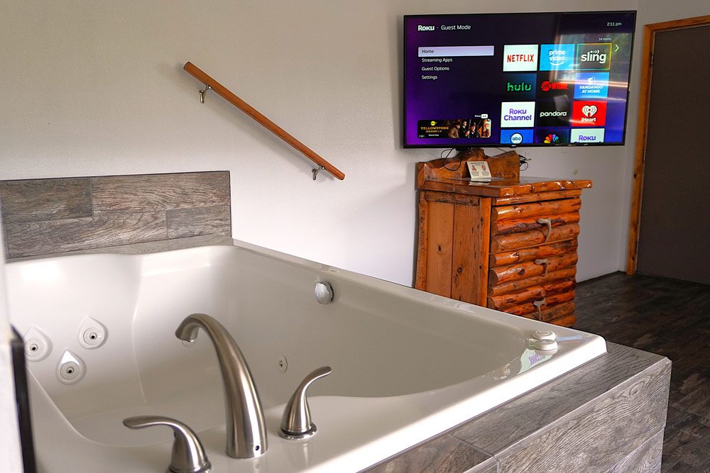 Tub and TV